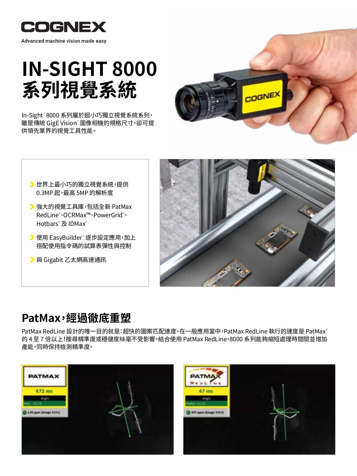 Cognex In-Sight 8000 系列視覺系統 業界最小獨立視覺 威視康 VSK