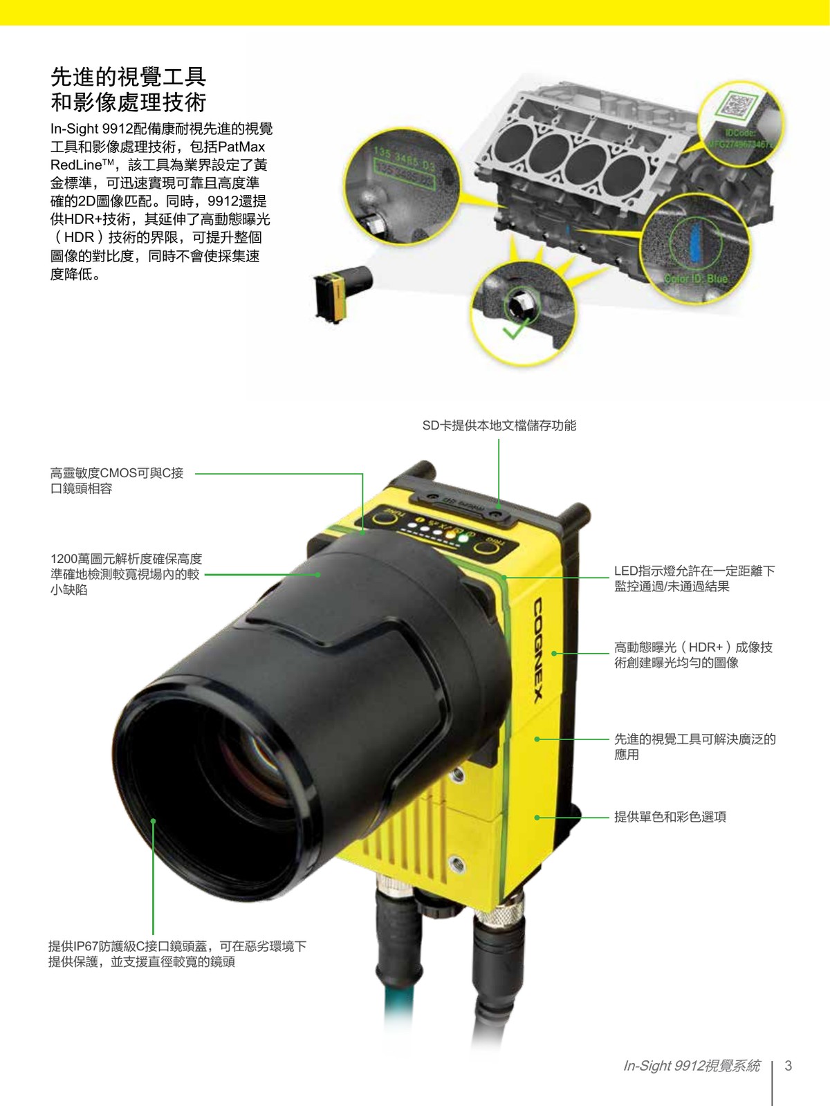 In-Sight 9912 先進視覺工具 PatMax RedLine HDR 1200萬畫素